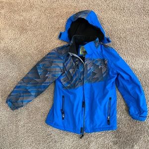Boys Blue Winter Coat-Size 14/16
